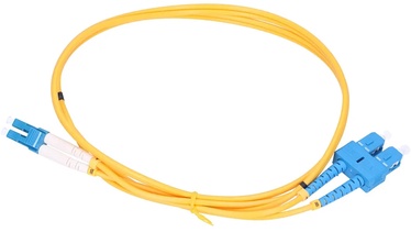 Сетевой кабель Extralink G652D SM Duplex 3mm Patchcord SC/UPC, LC/UPC, 1 м, желтый