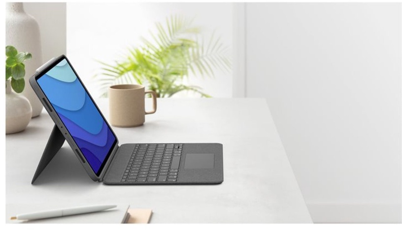 Klaviatūra Logitech Combo Touch iPad Pro 11 EN, melna, bezvadu