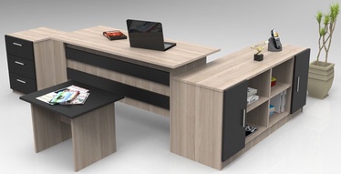 Комплект мебели Kalune Design VO13 OB, черный/дубовый, 139.8 x 46.3 x 61.8 см
