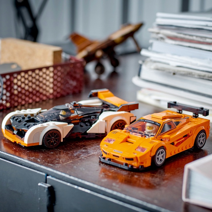 Konstruktors LEGO Speed Champions McLaren Solus GT un McLaren F1 LM 76918