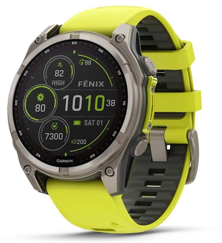 Viedais pulkstenis Garmin Fenix 8 51mm Solar Sapphire 010-02907-21, sudraba