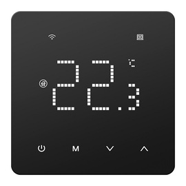 Programmējams apkures termostats Tuya HT260041, iebūvējams sienā, melna, 5 - 60 °C