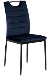 Ēdamistabas krēsls Dia 96496 96496, melna/tumši zila, 53.5 cm x 43.5 cm x 91.5 cm