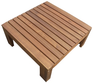 Kafijas galdiņš Home4you Finlay, brūna, 650 mm x 650 mm x 295 mm