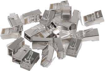 Otsik Lanberg RJ-45 FTP CAT5E PLUG 8P8C 20 pcs PLS-5020EZ, hõbe
