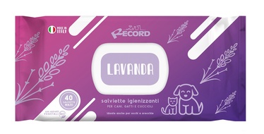 Salvrätikud karvkattele Record Lavanda 10870684, 40 tk