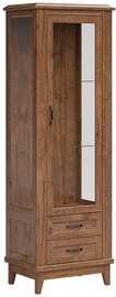 Vitrīna Black Red White Reno S453-REG1W2S-DARL, brūna, 65 cm x 45 cm x 195 cm
