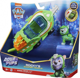 Ūdens rotaļlieta Paw Patrol Aqua Pups Rocky, zaļa