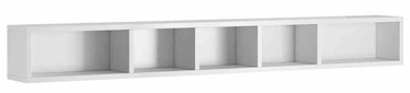 Sienas plaukts Helvetia Toledo WM 02, balta, 169 cm x 19 cm x 20.5 cm