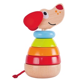 Обучающая игрушка Hape Stack Dog Pepe E0448