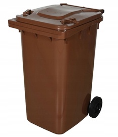 Väliprügikast, pruun, 240 l