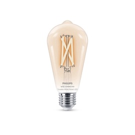 Лампочка Philips Wiz LED, ST64, белый, E27, 7 Вт, 806 лм