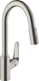 Virtuves jaucējkrāns Hansgrohe Focus M42 ComfortZone 220, nerūsējošā tērauda