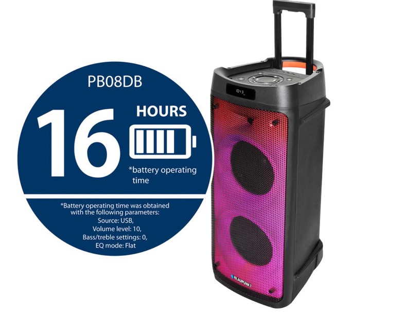 Juhtmevaba kõlar Blaupunkt Partybox With Karaoke PB08DB, must, 700 W