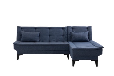 Stūra dīvāns Hanah Home Santo, tumši zila, 85 x 225 x 86 cm