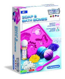 Ziepju gatavošanas komplekts Clementoni Soap & Bath Bombs 50540, daudzkrāsains