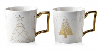 Krūzīte AffekDesign Santa Lila, 2 gab., zelta balta, 0.4 l