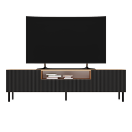 TV-laud RTV Kama, must/tamm, 40 cm x 160 cm x 43 cm