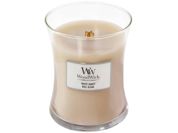 Svece, aromātiskā WoodWick White Honey, 30 h, 85 g, 80 mm
