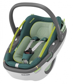 Nešiojamos autokėdutės su lopšiu Maxi-Cosi Coral 360, žalia/pilka, 0 - 12 kg