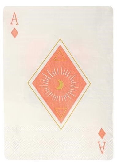 Бумажные салфетки Meri Meri Magic Aces, 152 мм x 107 мм, многоцветный, 16 шт.