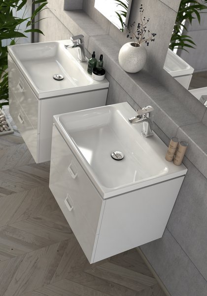 Vannas istabas izlietne Ravak Comfort, keramika, 460 mm x 600 mm x 30 mm