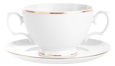 Trauku komplekts MariaPaula Classic Gold Line Bouillion Set, 0.35 l, porcelāna, 12 gab.