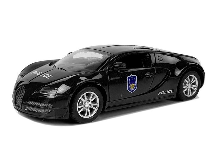 Rotaļlietu policijas automašīna Lean Toys, melna