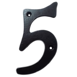 Durvju numurs GB-2531_5, 105 mm x 65 mm, metālu sakausējums