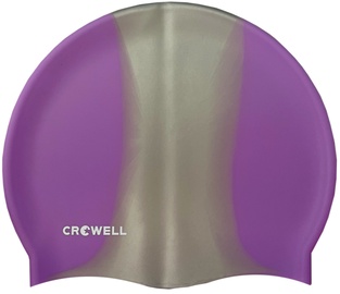 Ujumismüts Crowell Multi Flame, hõbe/violetne