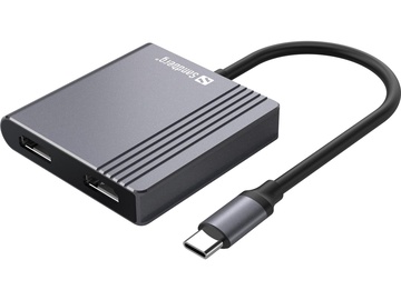 Dock jaam Sandberg, 2 x HDMI / USB / PD, must