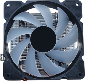 Воздушный охладитель для процессора Gembird CPU-HURACAN-ARGB-X140, 123 мм x 86 мм