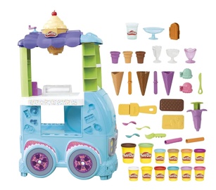 Veidošanas pasta Hasbro Play-Doh Kitchen Creations Ultimate Ice Cream Truck, daudzkrāsaina