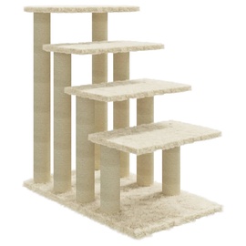 Когтеточка для кота VLX Cat Tree With Sisal Scratching Posts Cream, 600 мм x 345 мм x 630 мм
