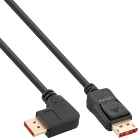 Juhe InLine Right Angled DisplayPort 17151R, must, 1 m