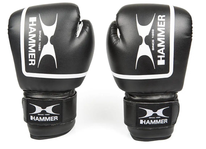 Боксерские перчатки Hammer Fit II, белый/черный, 6 oz