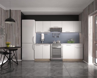 Köögikomplekt Domoletti Daria, valge/tamm, 2.4 m