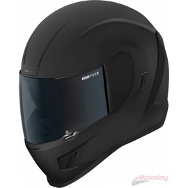 Motocikla ķivere Icon Airform Dark black matt, L (59-60 cm), melna