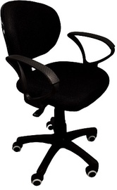 Офисный стул MN C16 2, 48 x 48 x 70 см, черный