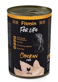 Mitrā barība (konservi) suņiem Fitmin For Life Chicken Pate, vistas gaļa, 0.4 kg