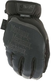 Darba cimdi pirkstaiņi Mechanix Wear FastFit Cut D4- 360, tekstilmateriāls/ādas imitācija/elastāns, melna, XXL, 2 gab.