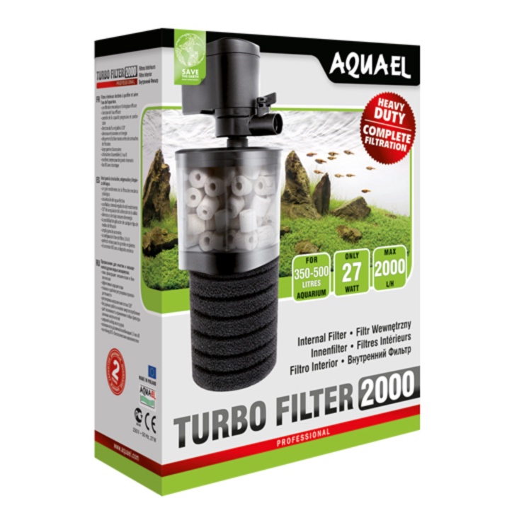Filtras Aquael Turbo filter 2000, 350 l, juoda