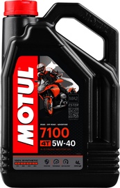 Motoreļļa Motul 7100 4T 5W - 40, sintētiskais, mototehnikai, 4 l