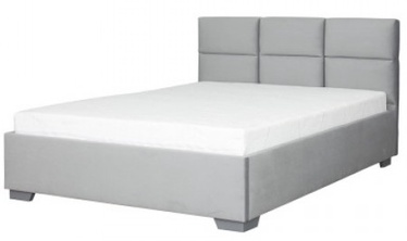 Кровать двухместная Bodzio Sawona SAW140-BM-P8, 140 x 200 cm, серый, с решеткой