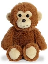 Mīkstā rotaļlieta Aurora Monkey, brūna, 28 cm