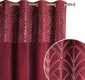 Nakts aizkari Room99 Bliss, zelta/bordo, 140 cm x 280 cm