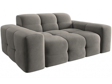 Dīvāns Micadoni Home Kendal Velvet, tumši pelēka, 156 x 103 cm x 79 cm