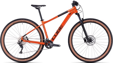 Velosipēds kalnu Cube Attention, 29 ", 22" (54.61 cm) rāmis, melna/oranža