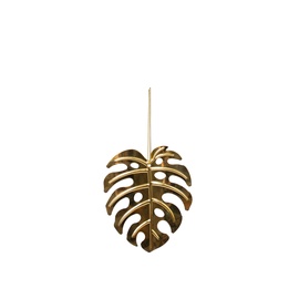 Jõulupuu mänguasja leht, metallist, 9,4 cm SYYKLB-182122