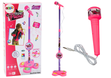 Laste mikrofon, koos statiiviga Lean Toys Sing